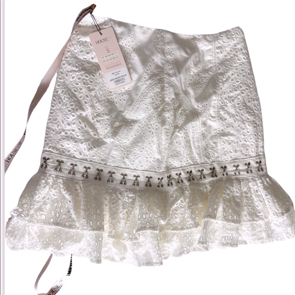 New House of CB white skirt